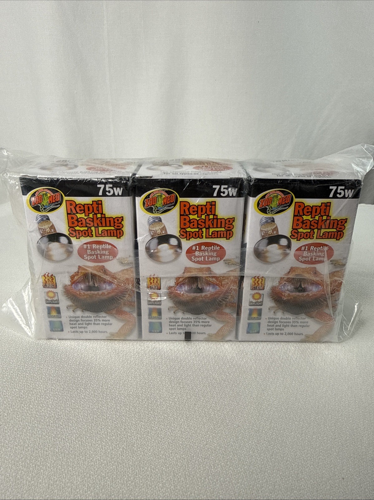 Repti Basking Spot Lamp 75W Zoo Med, New & Sealed