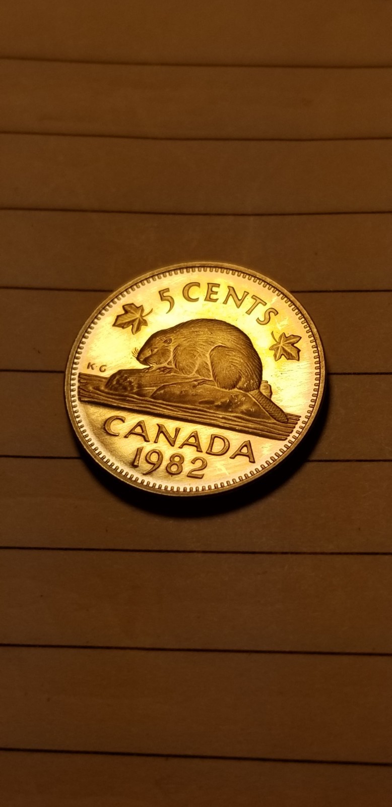 1982 Canada 5 Cents Coin Mint Grade Beauty Idab1.