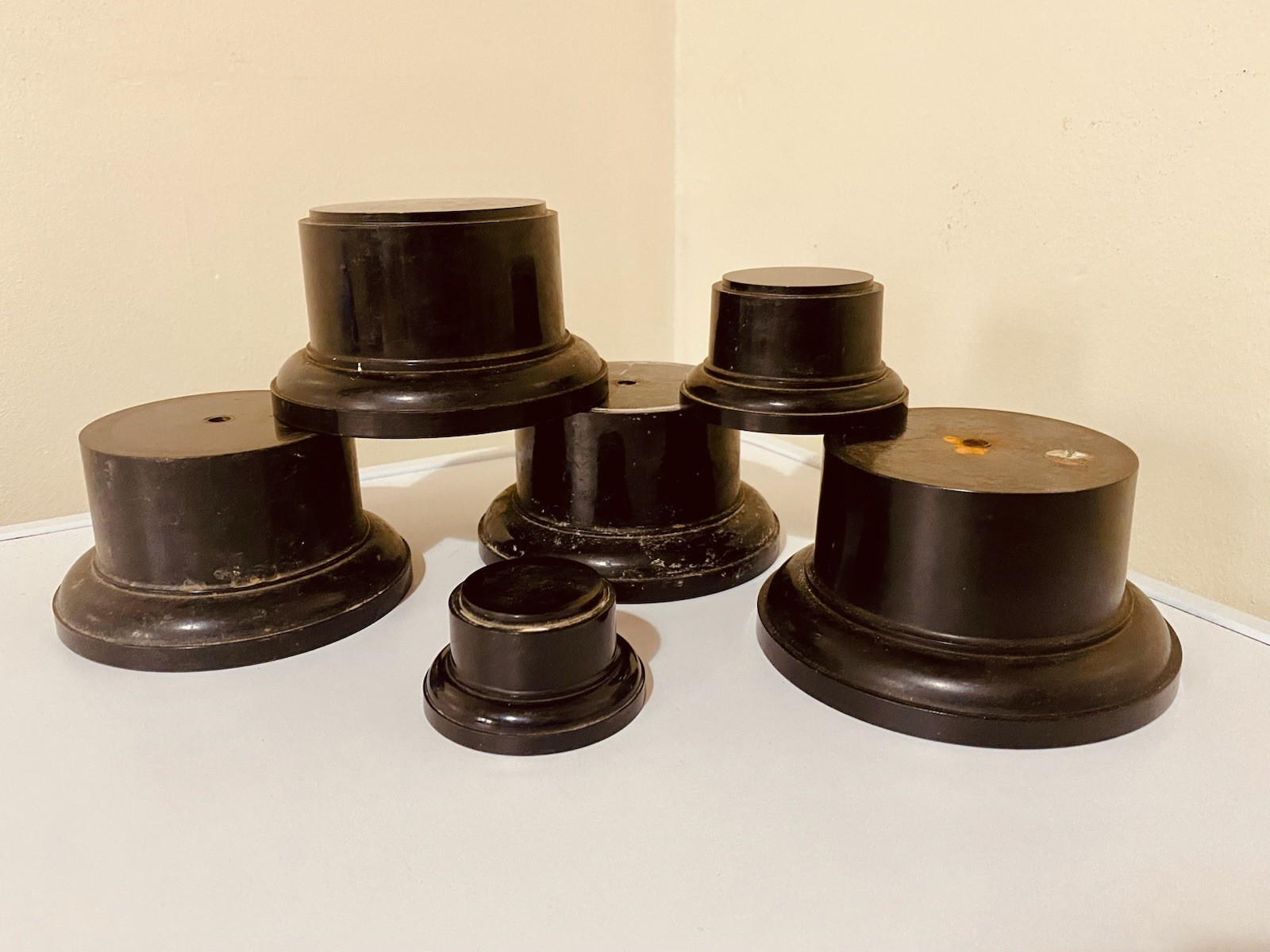 🏆 6x Trophy Bakelite Bases | Vintage Antique for Silver Trophies | JobLot #16