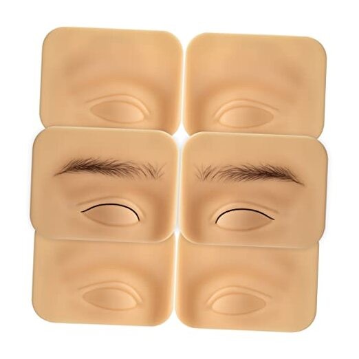 ATOMUS 3 Pairs Tattoo Practice Skin for Eyebrows Eyeliner 3D Permanent Makeup 