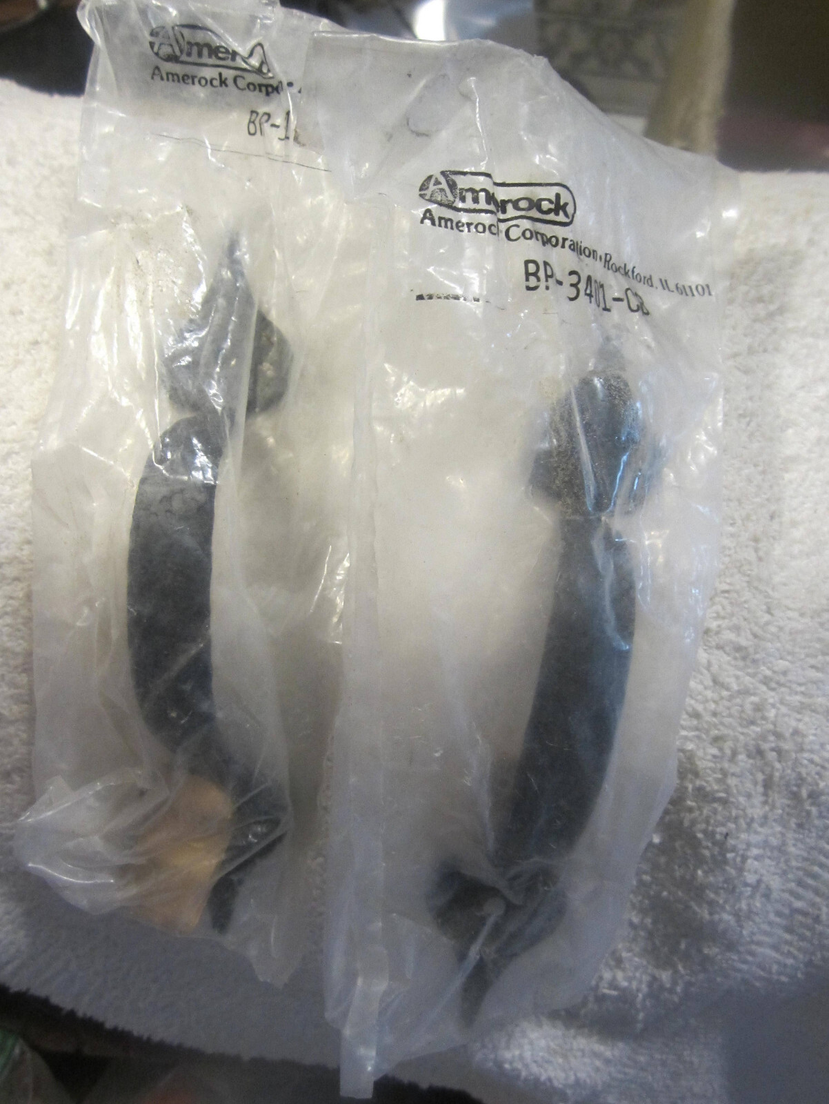 2 New Amerock Weathered Steel Colonial Black Cabinet Door Handle BP3401-CB VTG