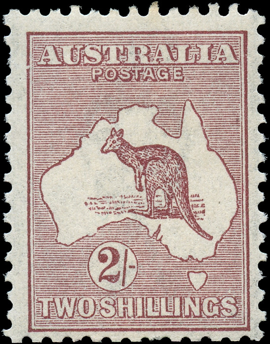 Australia Stamp Scott #53 Watermark 10 Mint H F+