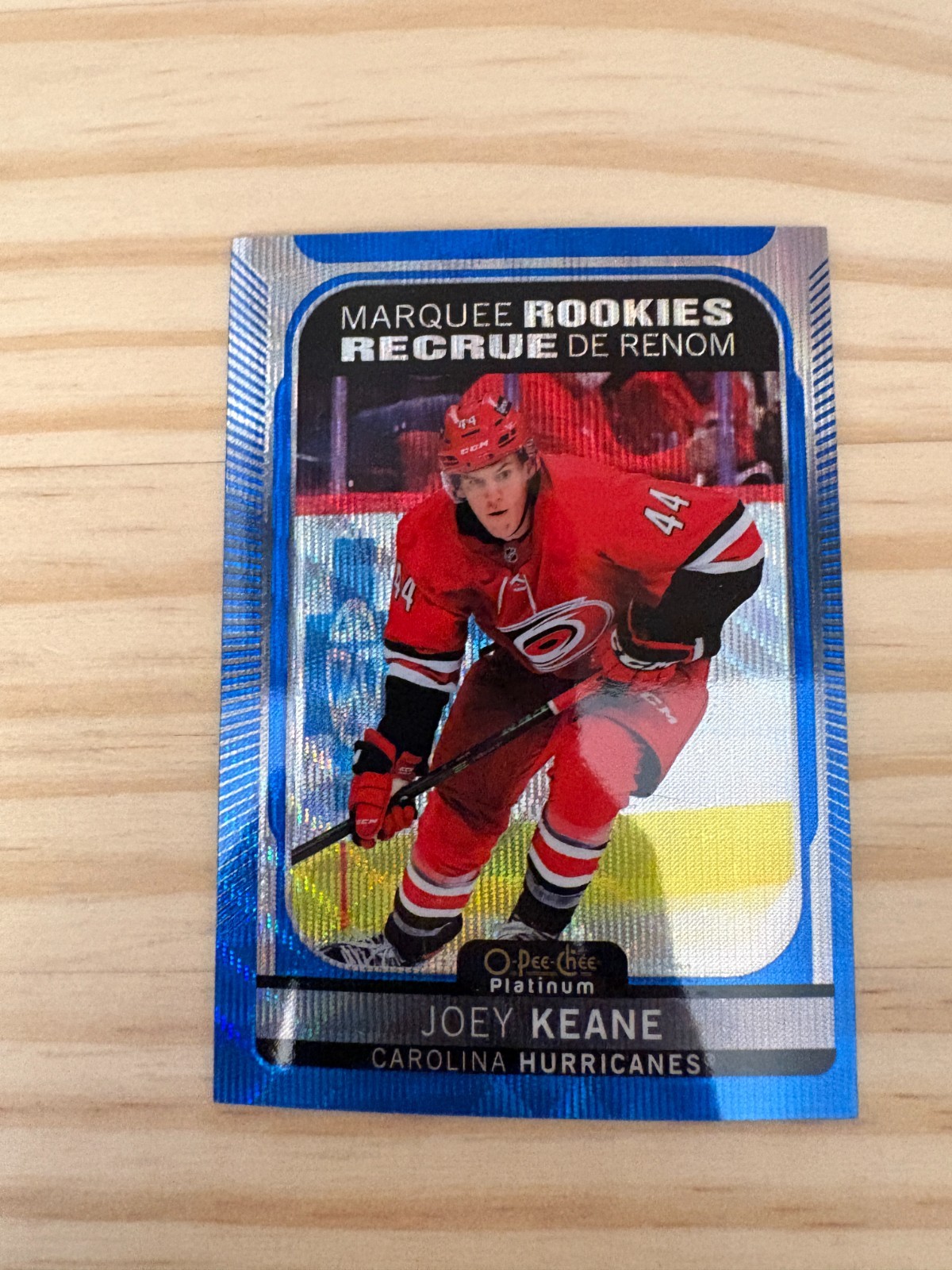 2021-22 O-Pee-Chee Platinum Blue Surge #217 Joey Keane - Carolina Hurricanes