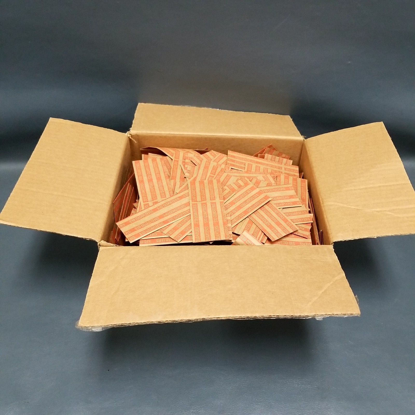 NEW OPEN BOX Quarter Paper Coin Wrappers-UNCOUNTED-Looks Full!