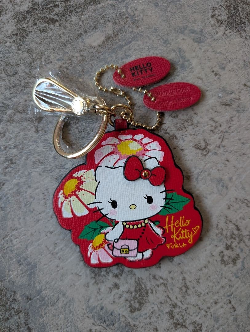 Furla x Hello Kitty Limited Collaboration Key Ring 2018 Red