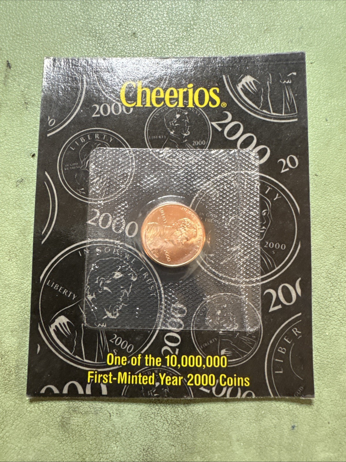 Cheerios Promotion 2000 First-Minted Lincoln Cent / Penny Sealed, Uncirculated