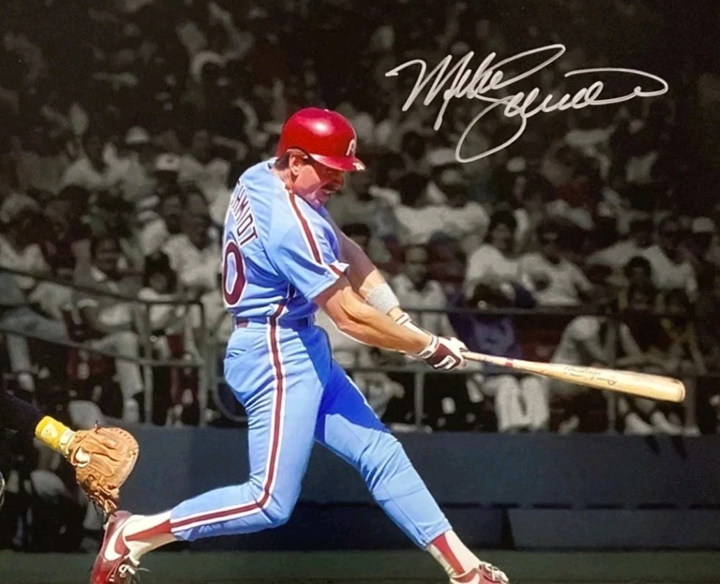 Mike Schmidt Signed RP Philadelphia Phillies 1980 World Champions 8X10 Photo 