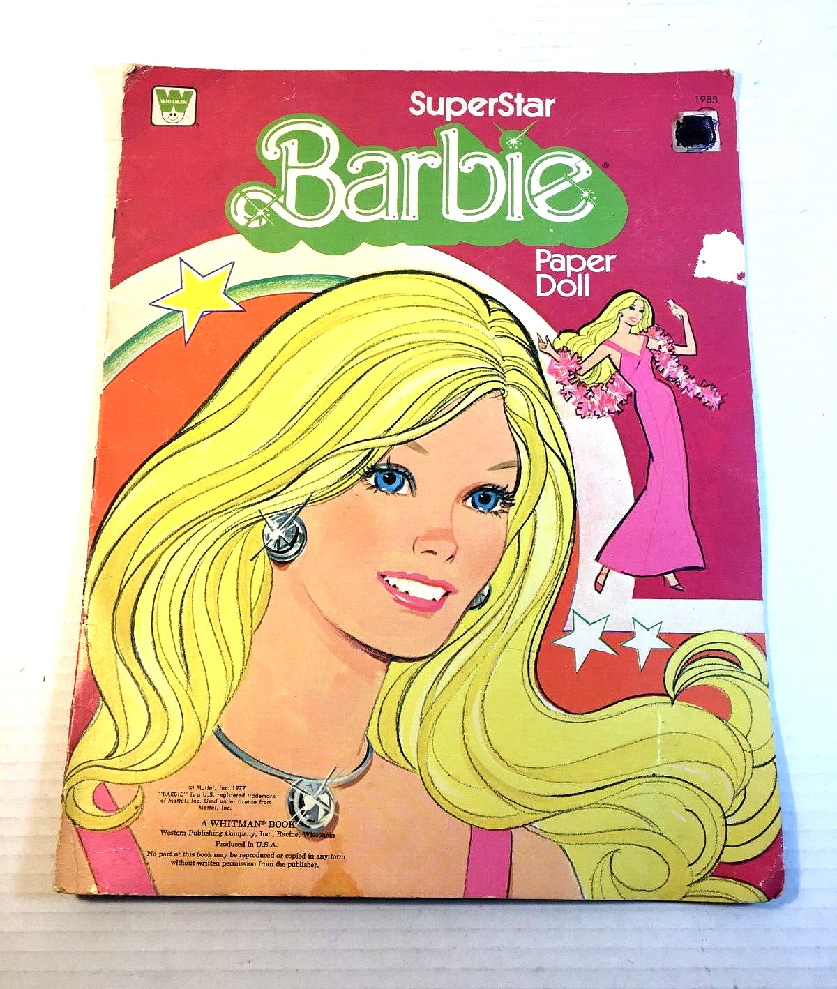 Super Star Barbie Paper Doll 1977