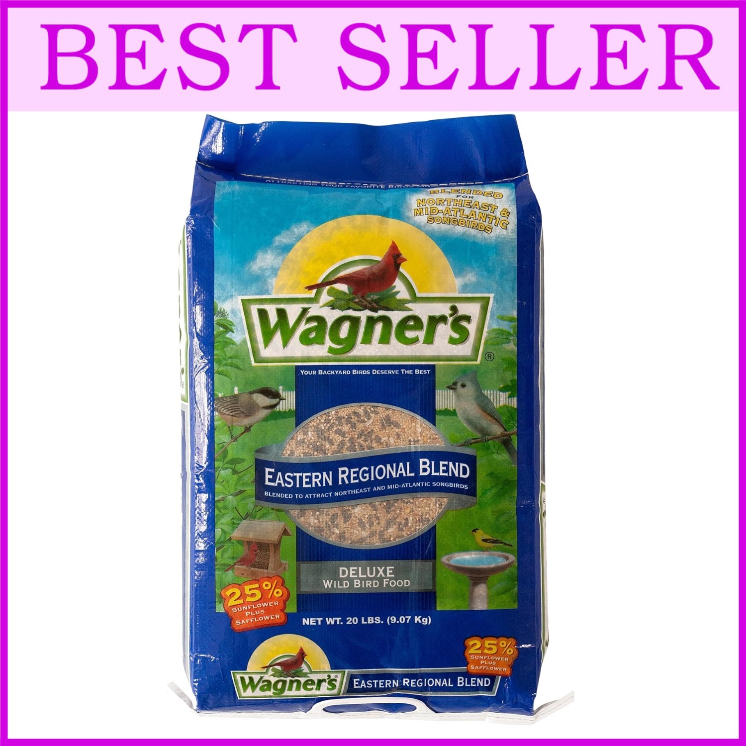 High-Quality Eastern Regional Bird Seed Mix, 20 lb