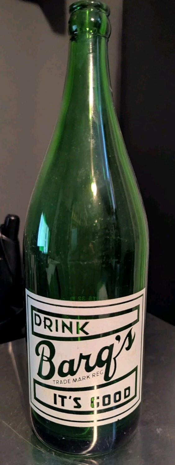 Rare Bargs Green Bottle