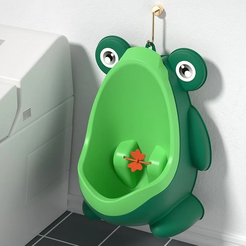 Cute Frog Potty Training Urinal for Boys with Funny Aiming Target