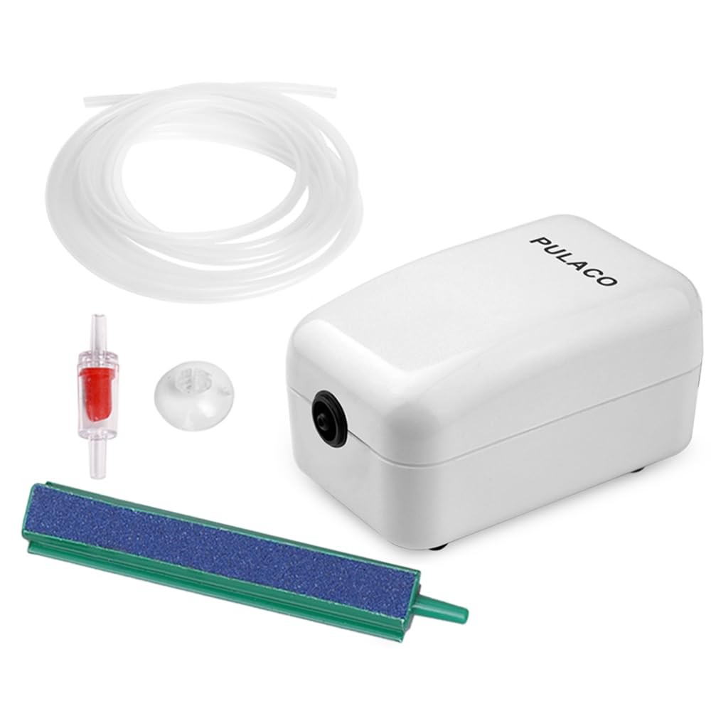 Ultra Quiet Mini Aquarium Fish Tank Pump for 1-20 Gallon Fish Bowl with Tube ...
