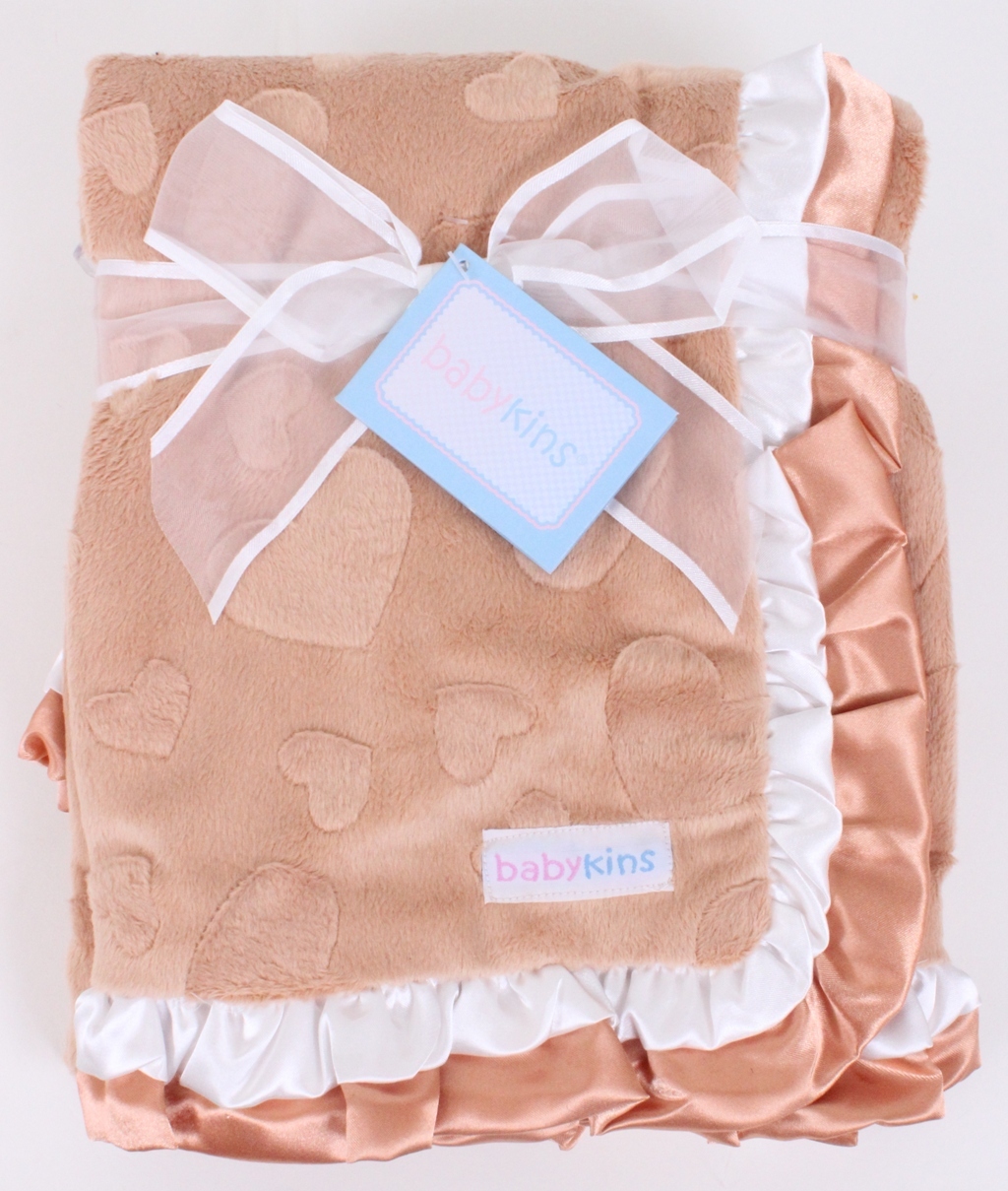  LOT 2x BABYKINS CUTE DOUBLE SIDED BABY BLANKET , Retails $29.99