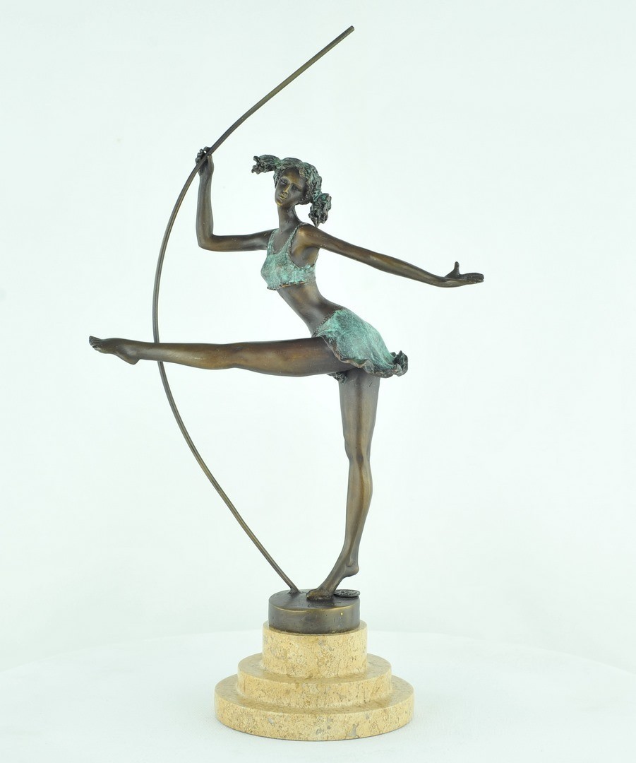 Statue Art Deco Style Art Nouveau Art Nouveau Style Solid Bronze Signed