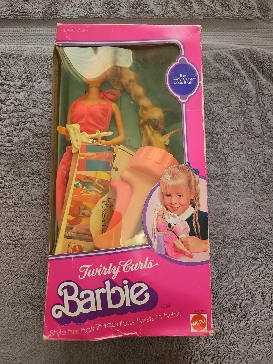 TWIRLY CURLS BARBIE, BOX IN Decent Condition