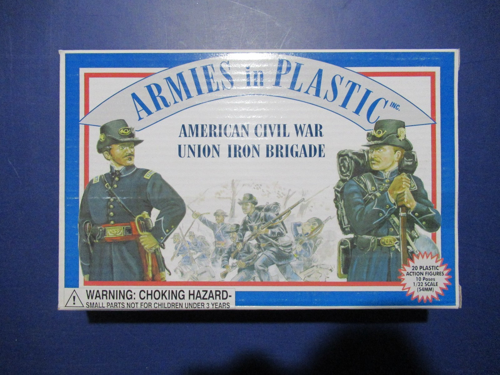 ARMIES IN PLASTIC #5410 American C. War Union Iron Brigade 1/32 F 20/ 10 P/ Blue