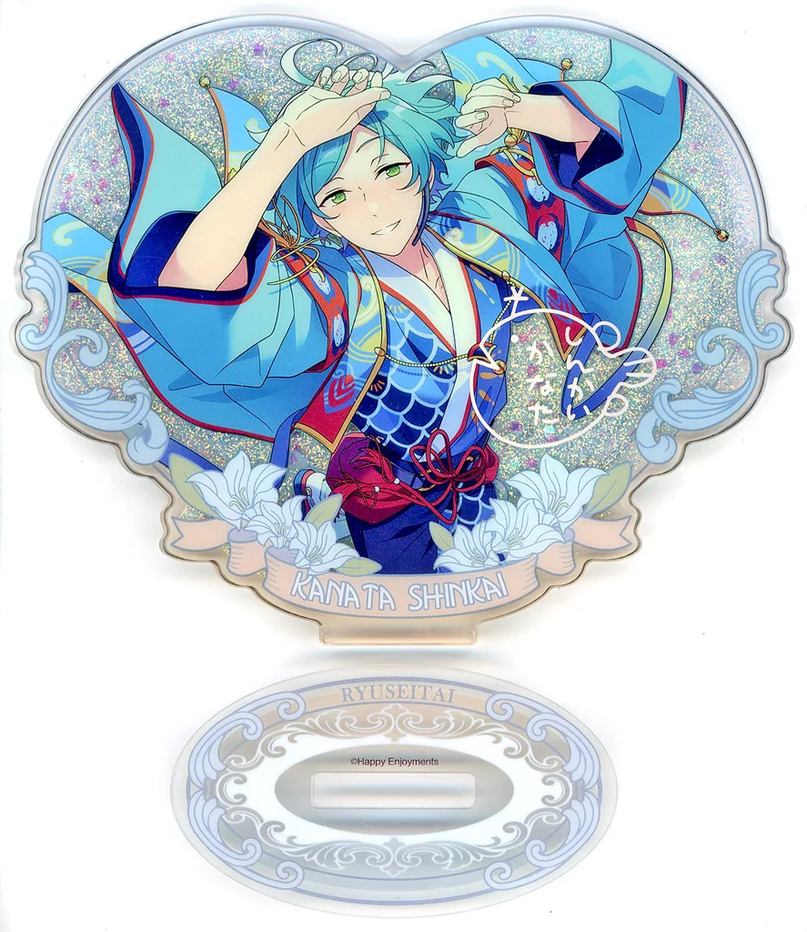 Hololive Shinkai Kanata Acrylic Stand Ensky Enamel Keyholder Rare 15.4cm