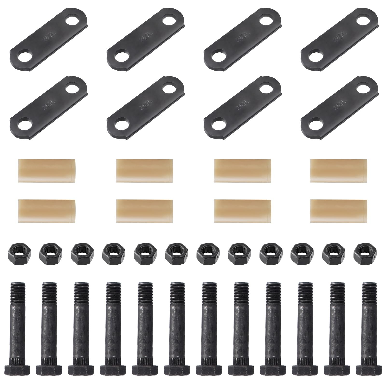 Racewill 2 Packs Tandem Axle Trailer Shackles Kit: 2 Pack-262 