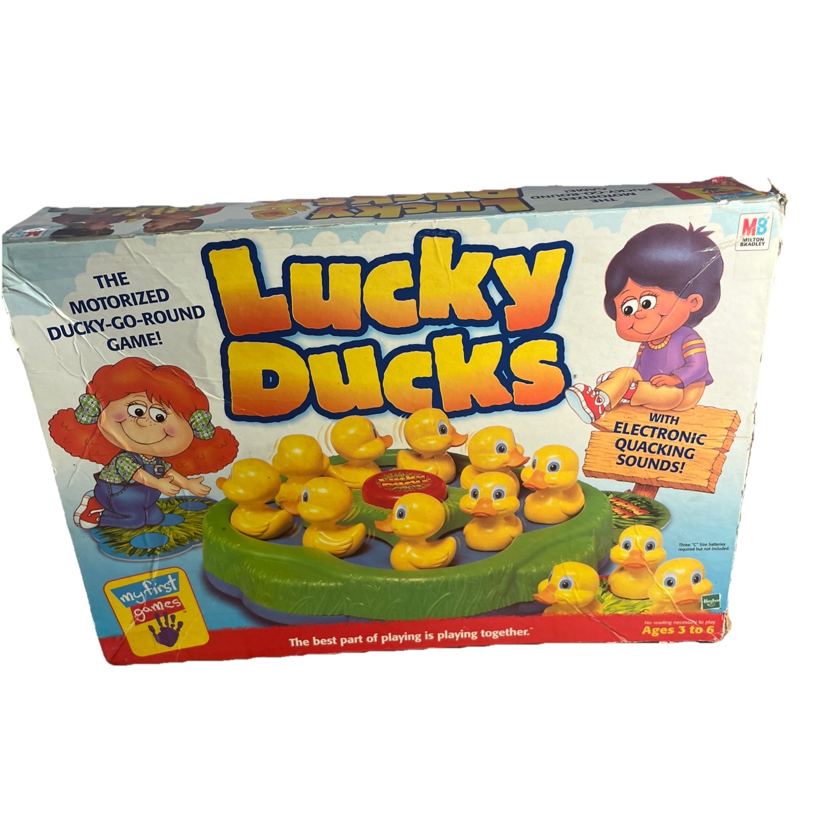 VINTAGE Lucky Ducks No Manual WORKS Milton Bradley 2001 Kids Animals Electronic