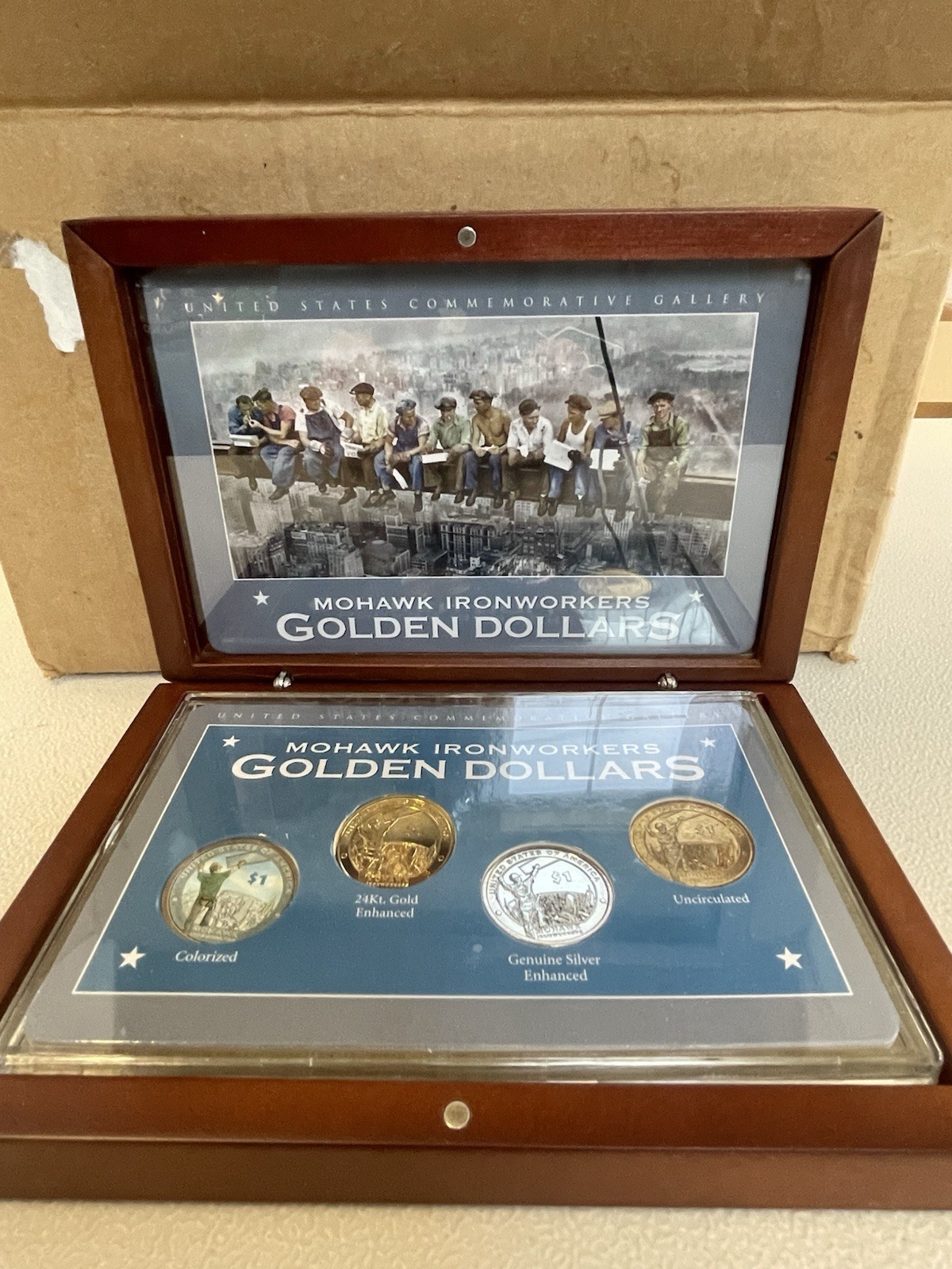 Mohawk Ironworkers Commemorative $1 Modern Silver/Clad Coin Set Uncirculated