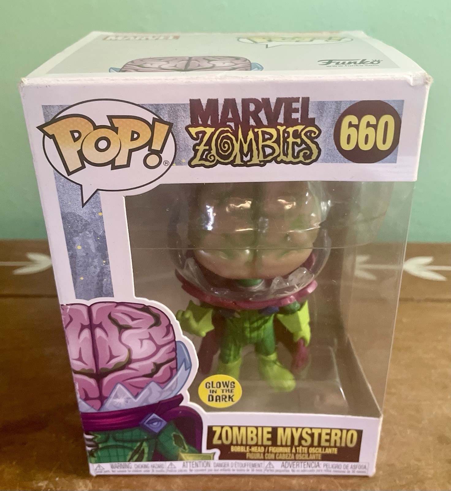 Funko Pop Marvel Zombies Mysterio Figure #660 Slightly Damaged As Is