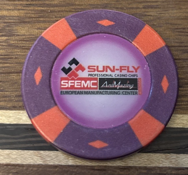 Sun-Fly Harlow Poker Casino Chips Casino Chip Fantasy Advertising Sample