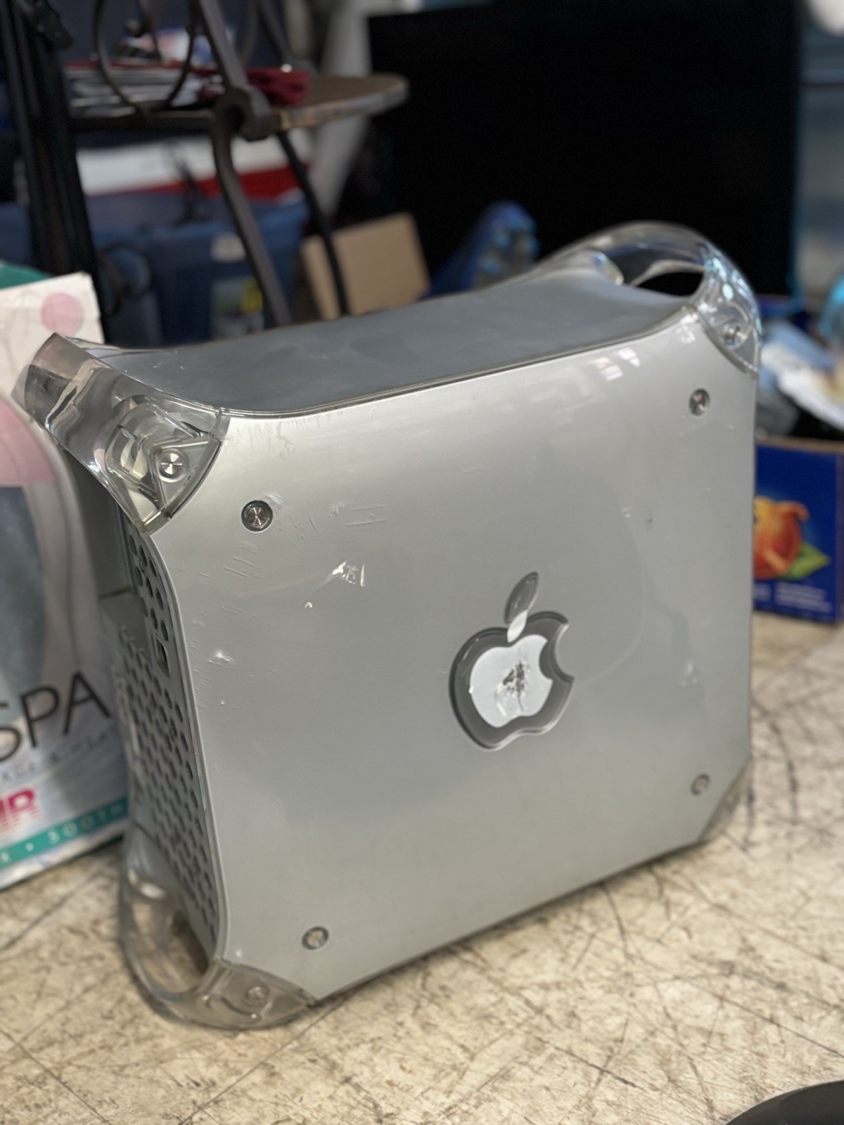 Apple Power Mac G4 Desktop Tower Silver USB Ethernet Optical Drive Untested 