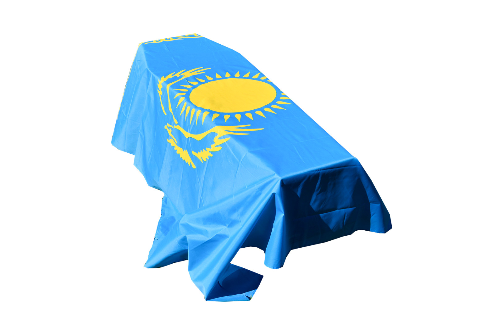 Kazakhstan Flag Coffin Drape - Quick Dispatch