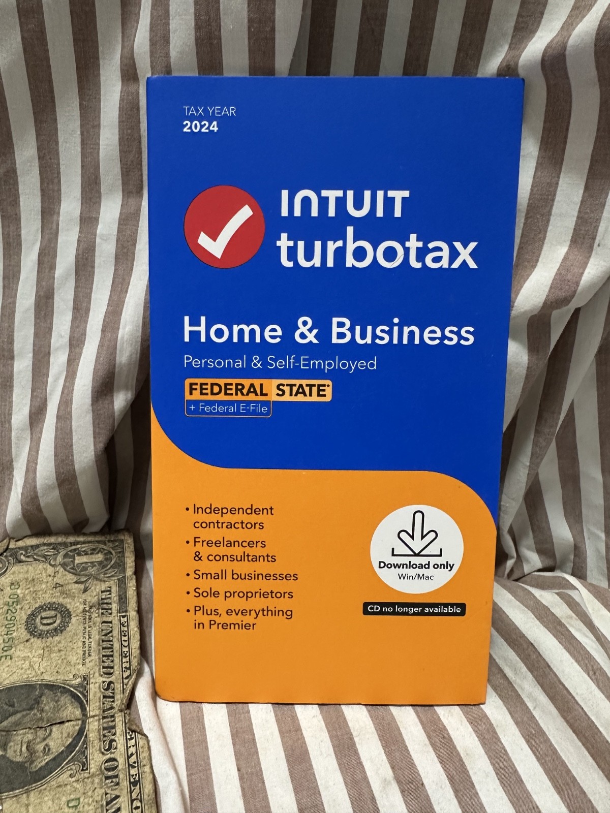 2024 Intuit Turbotax Home Business Federal State Window Mac USA Sealed NEW 2024