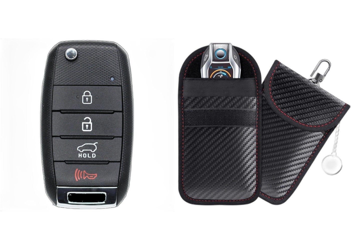 Replacement Kia 4 Button Flip Key Fcc NYODD4TX1306-TFL Pn 95430-3W350 w/Case