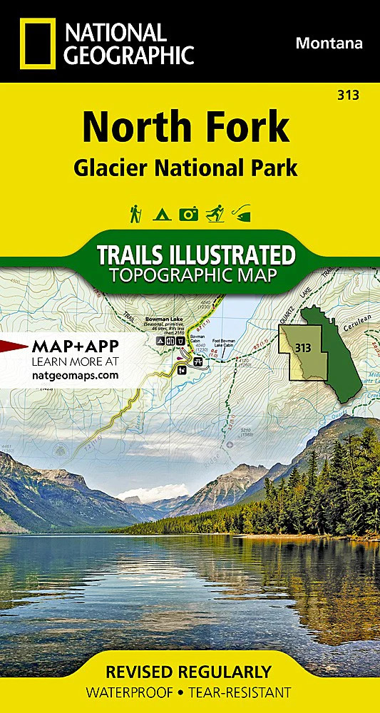 Glacier National Park - North Fork: Map #313