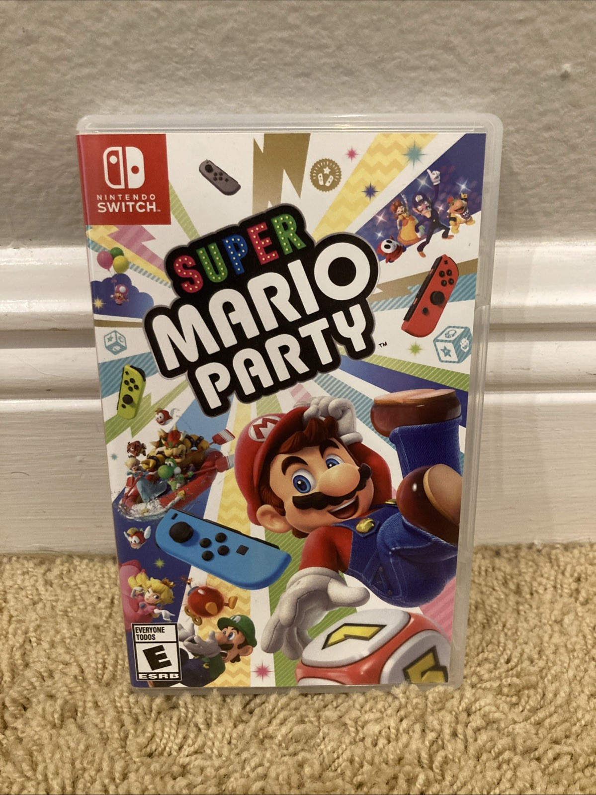 Nintendo Switch Super Mario Party Replacement Case Only No Game!