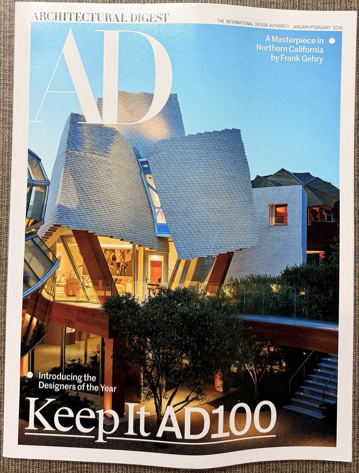 architectural digest january/ february 2026 NEW ARRIVED WRINKLED AS SHOWN