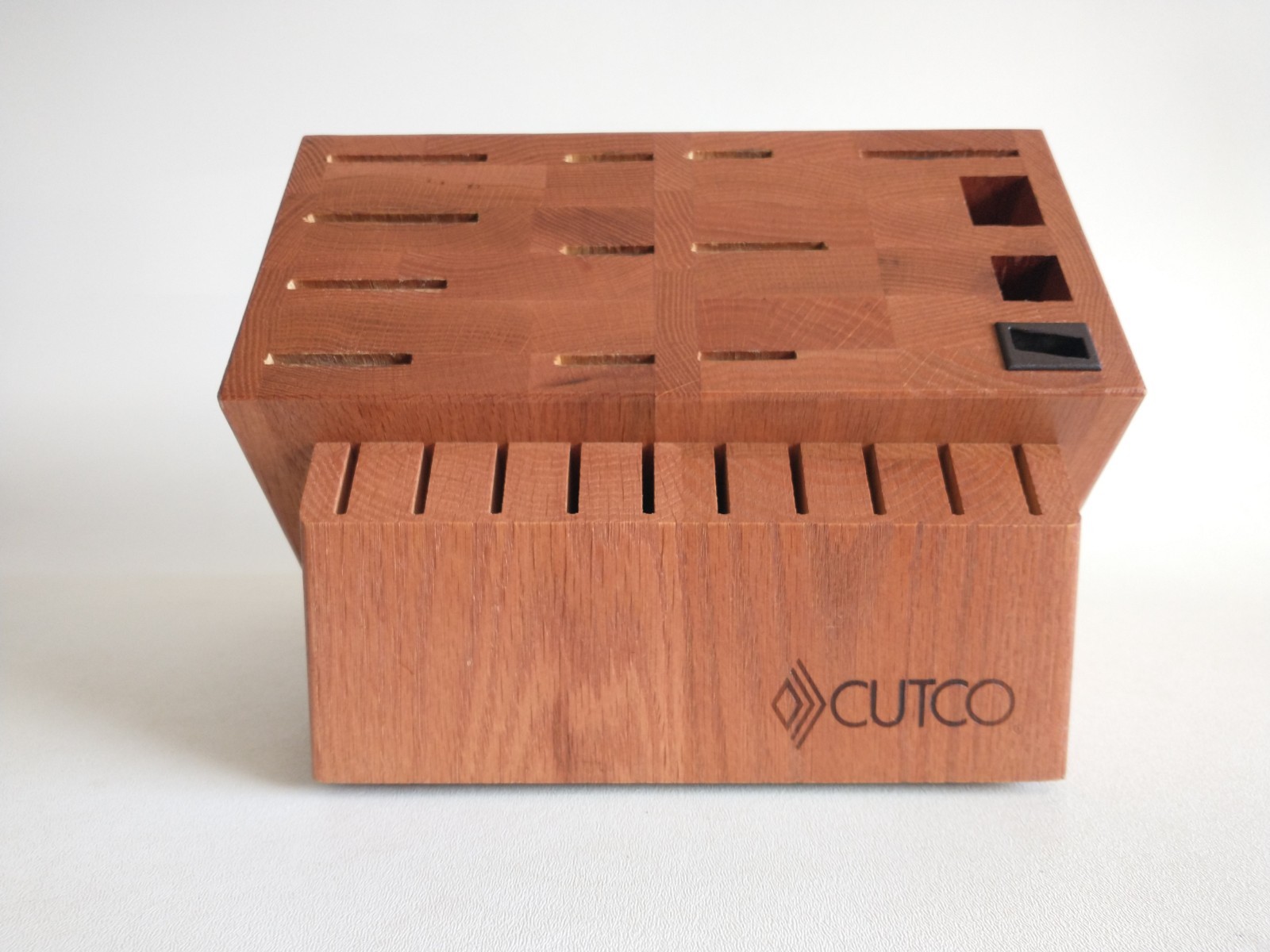 Cutco Signature Set Knife Block (24-Slot) Cherry Finish Made in USA - Block Only