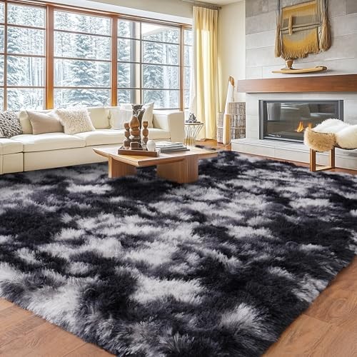 8x10 Large Area Rug for Living Room, Non Slip Soft Fluffy Shag Rug for 