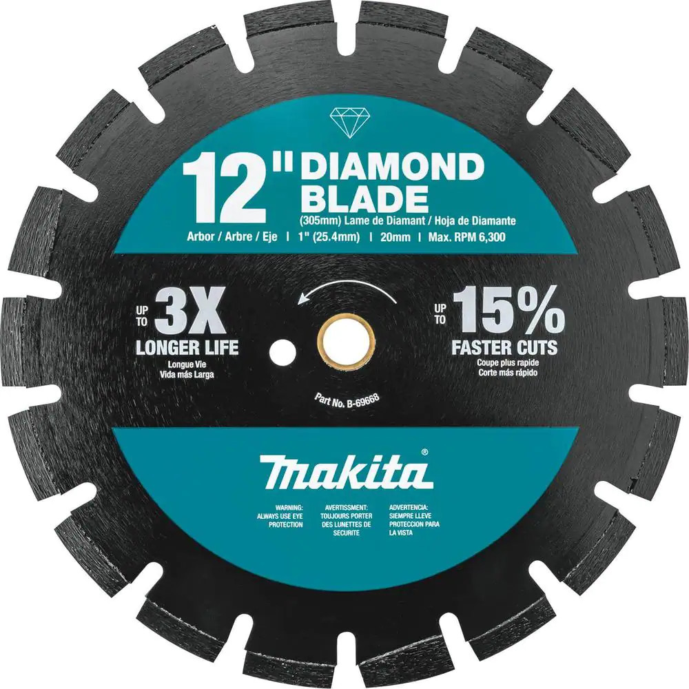 MAKITA 12 In. Segmented Rim Dual Purpose Diamond Blade
