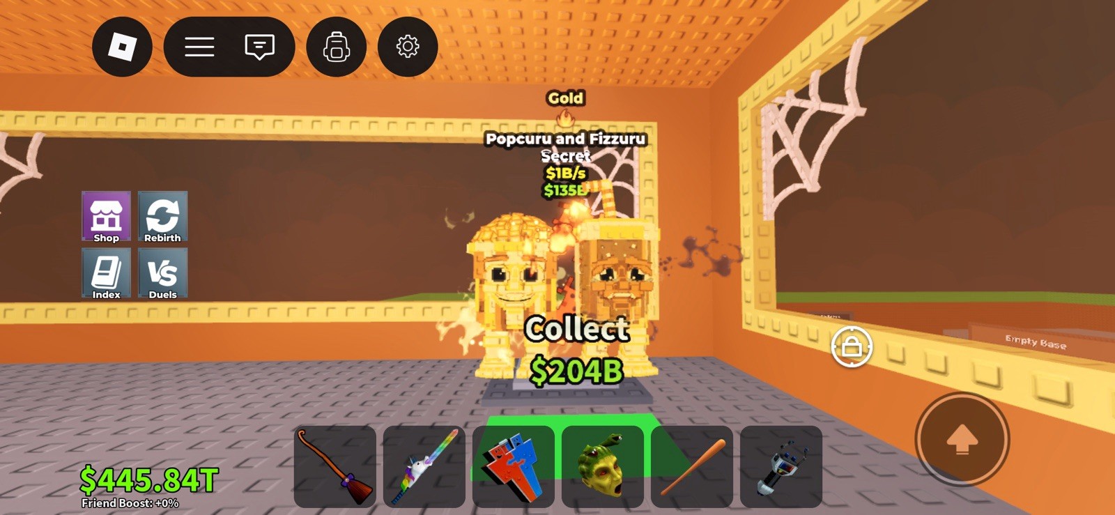 Roblox Gold Secret Popcuru & Fizzuru Rare Collectible Game Item Asset