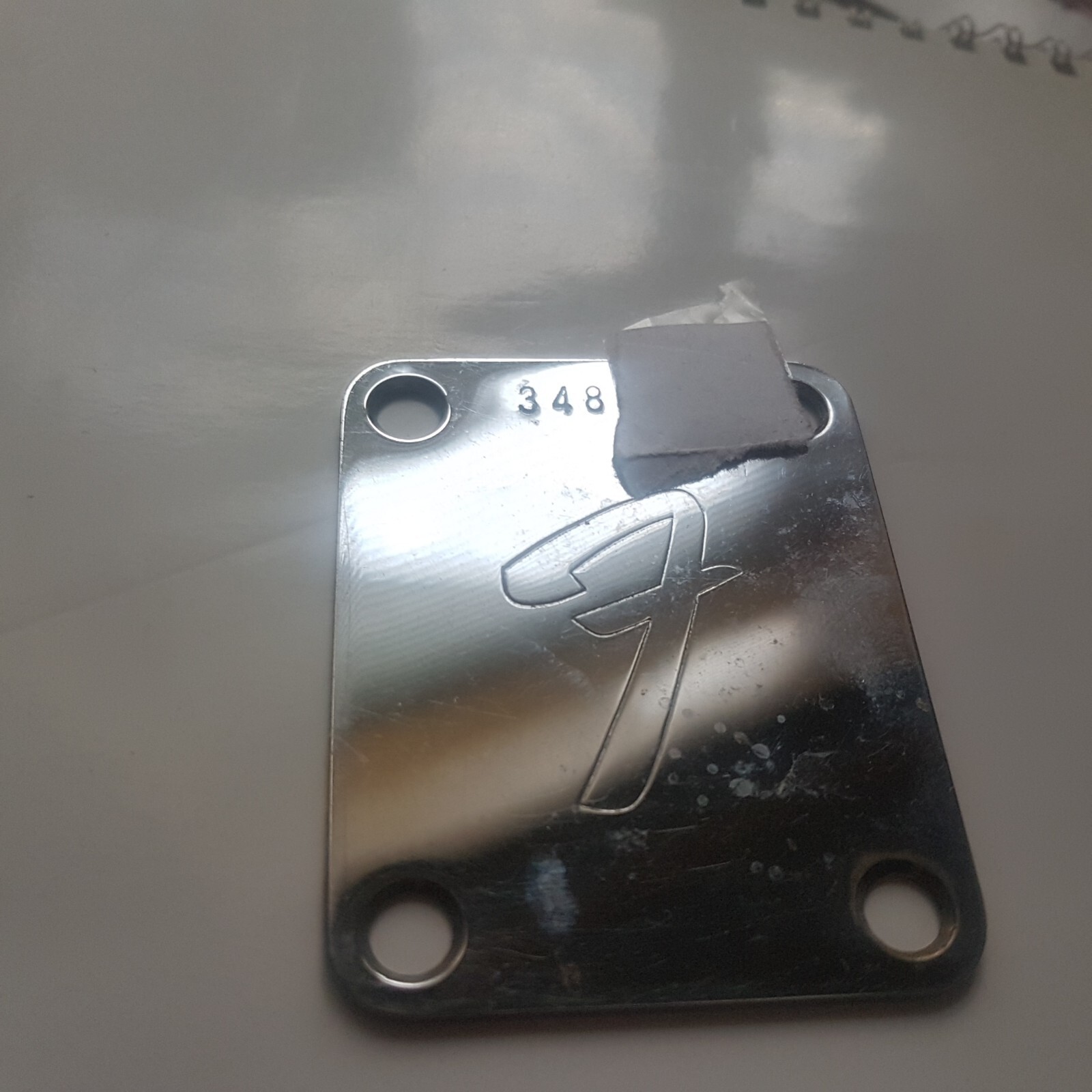 1972 FENDER TELECASTER NECK PLATE USA 