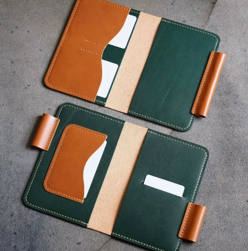 passport notebook book cover jacket slipcase note Holder Leather case bag A285