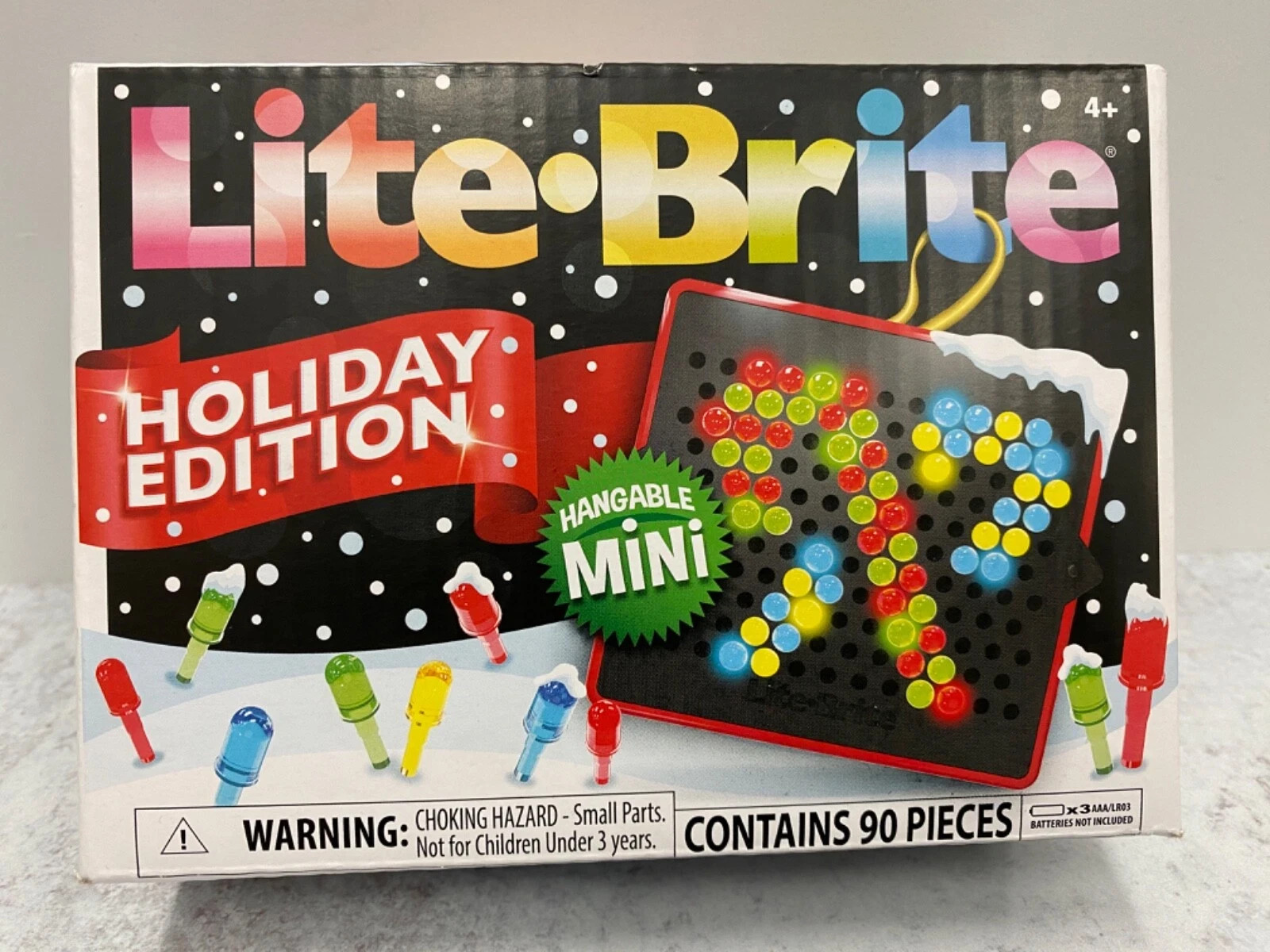 Light Brite Mini Holiday Edition 90 pieces NIB hangable