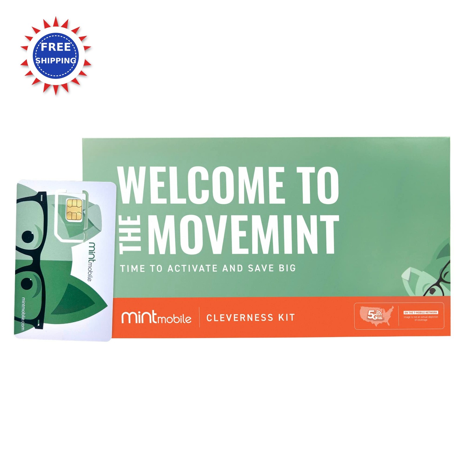 Mint Mobile Phone Plan 5G 4G 5GB Data Unlimited Talk Text 3 Months $15 mo.