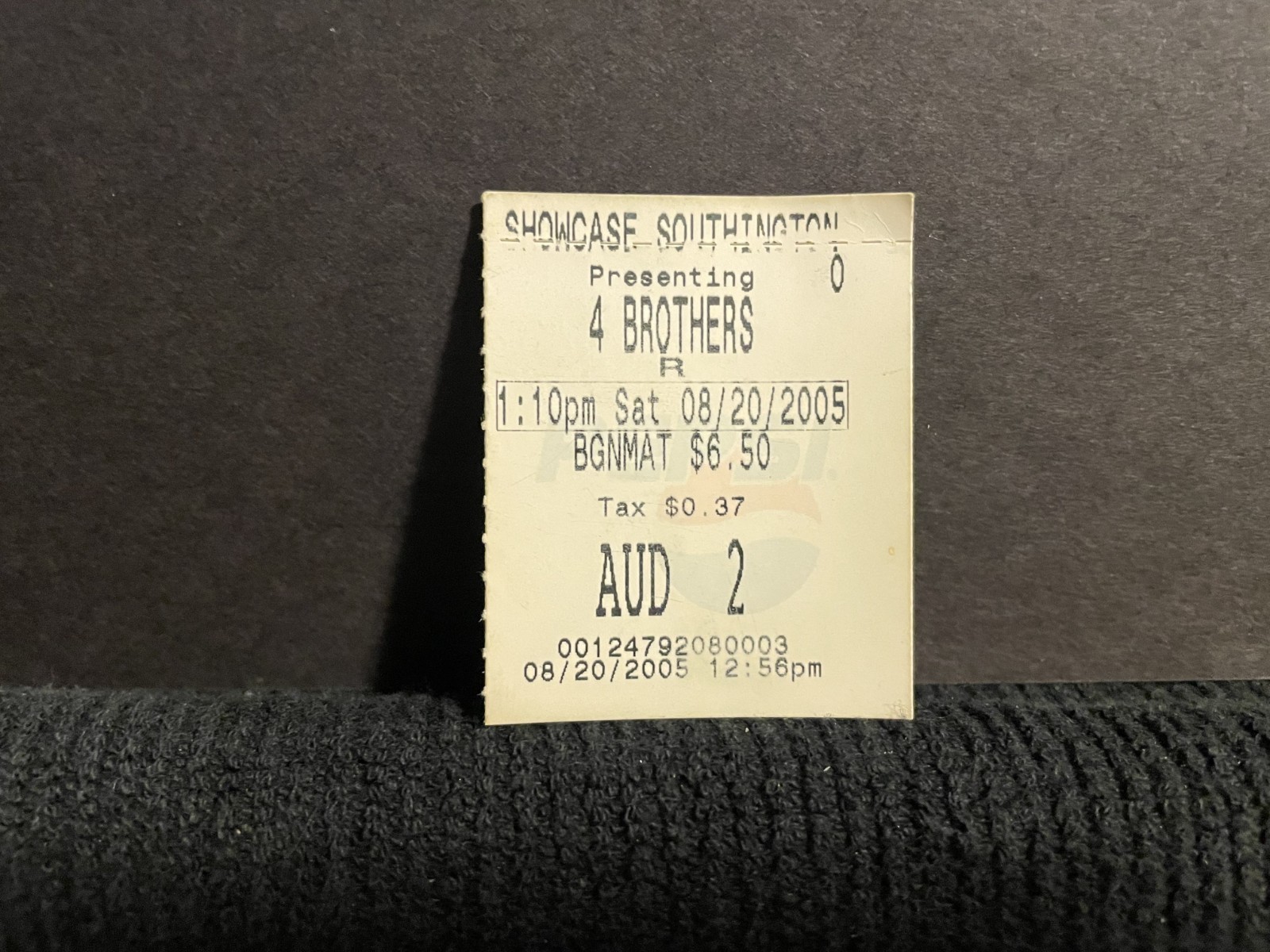 Vintage Movie Ticket Stub 4 Brothers