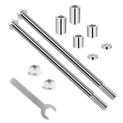 12mm 240mm Front Rear Wheel Axle with Bushing 30mm 20mm 5mm Compatible 12-240mm