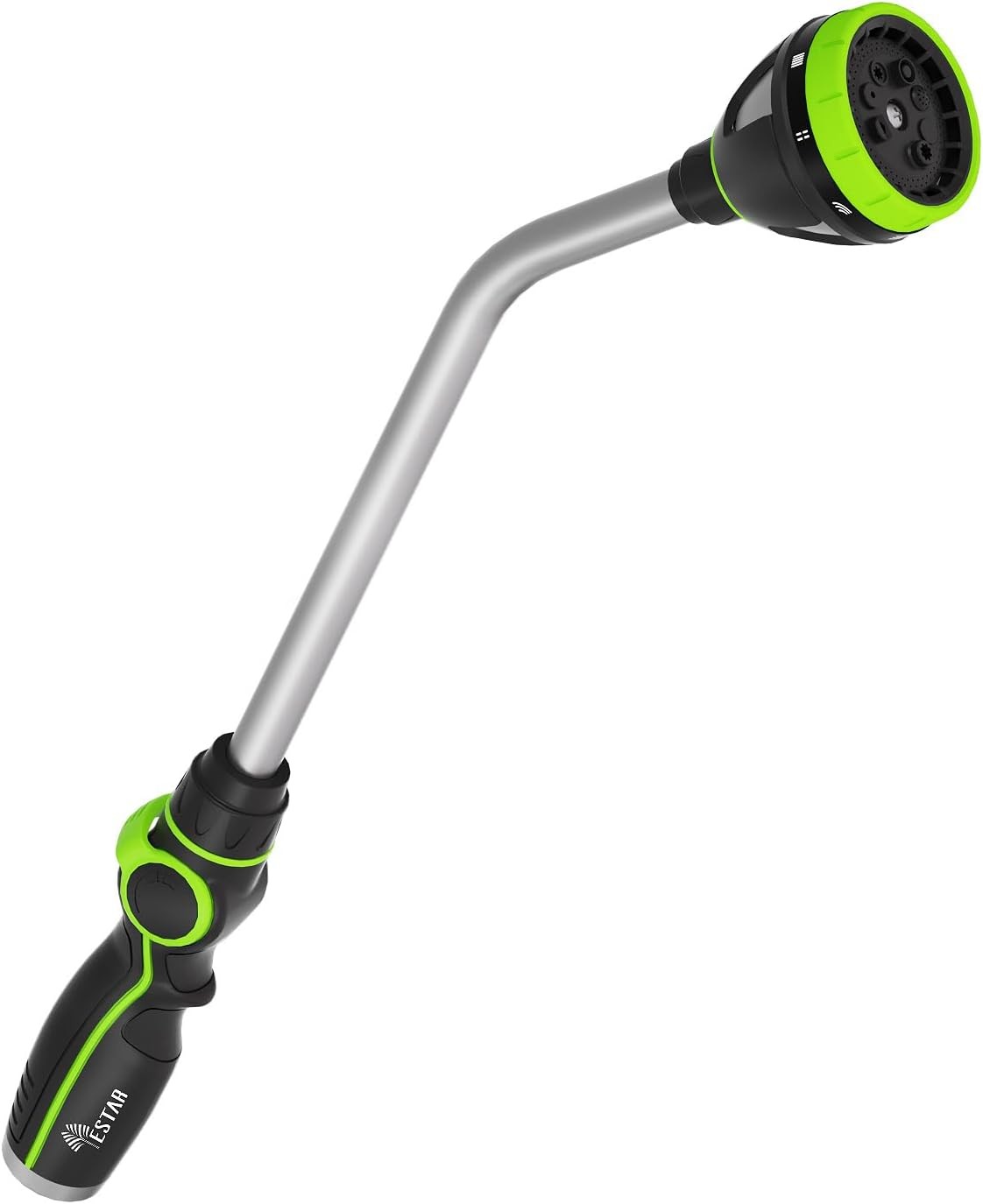 Watering Wand Heavy Duty,Metal Garden Hose Wand with 8 Spray Patterns 19-Inch Lo