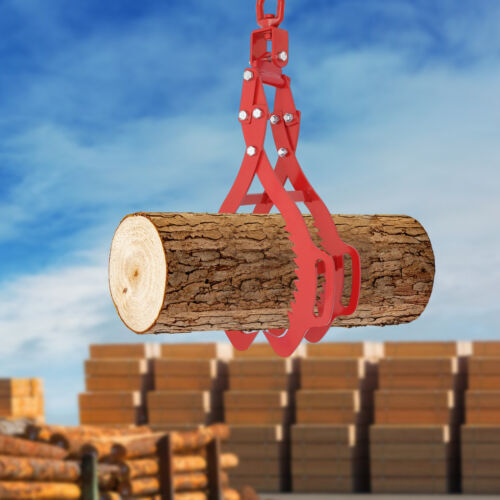 28" Heavy Duty Log Skidding Tong 4-Claw Log Lifting Tong Moving Log 2645.55lbs