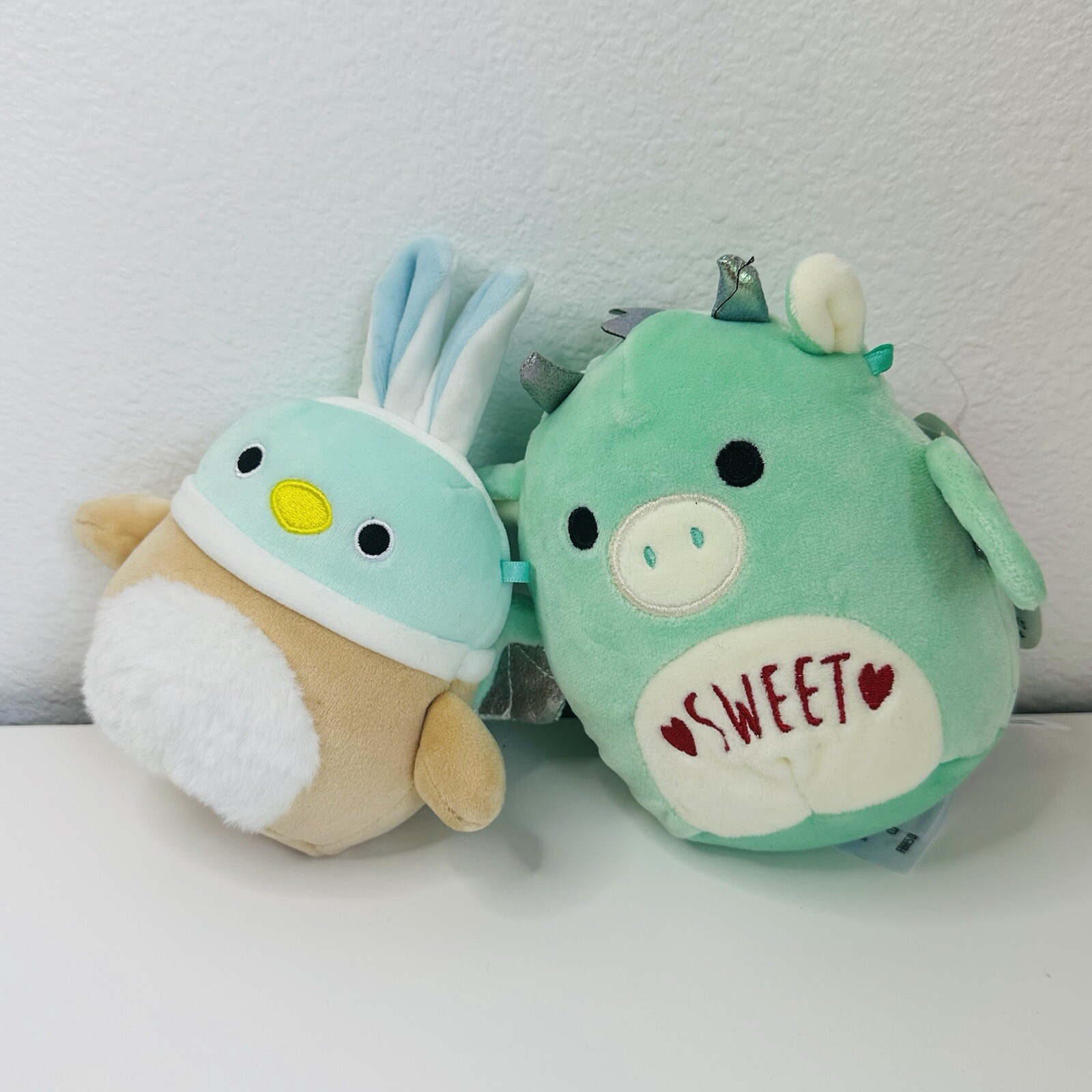 Squishmallows Dragon And Rabbit Duck Small Size Plush