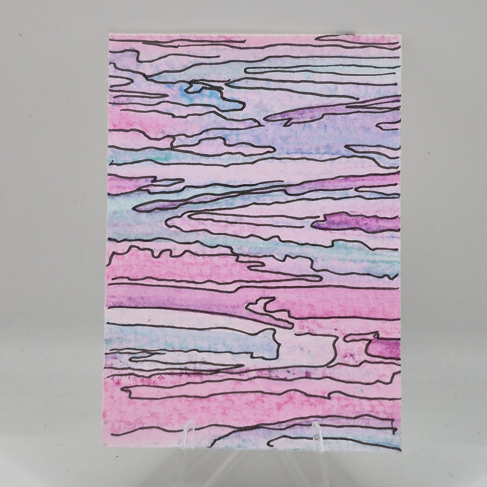 ACEO Original, Watercolor Mini Painting, 3.5in by 2.5in Art