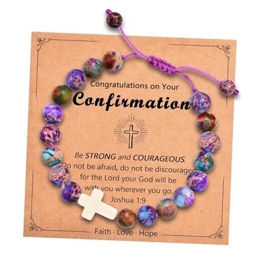  Cross Bracelet Gifts for Girls, Easter Basket Stuffers for Teens Confirmation