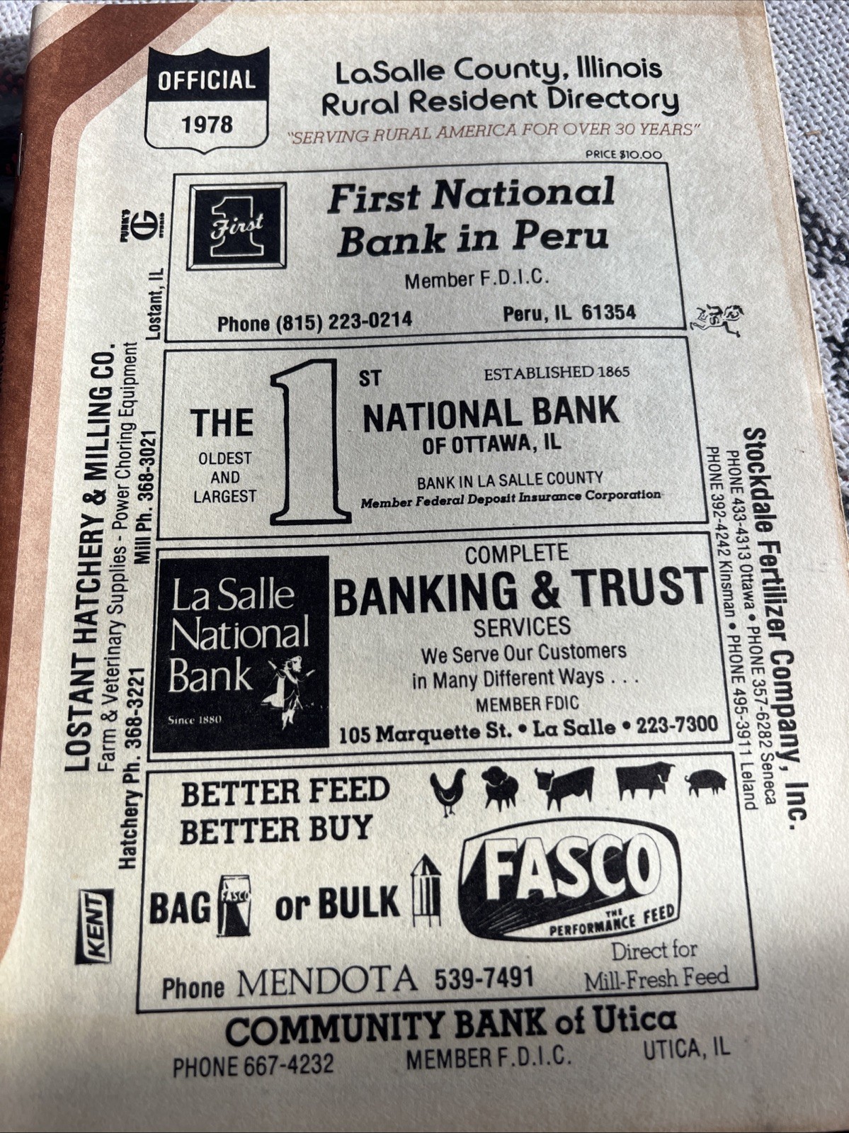 Ladalle County Rural Tesident Directory 1978