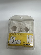 Vintage Cradle Kicks Size 0 White Lace Ruffle Shoes With Package (newborn )